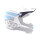 6D ATR-2 MX- Visor Stripe Cyan/White - Size: ONE SIZE