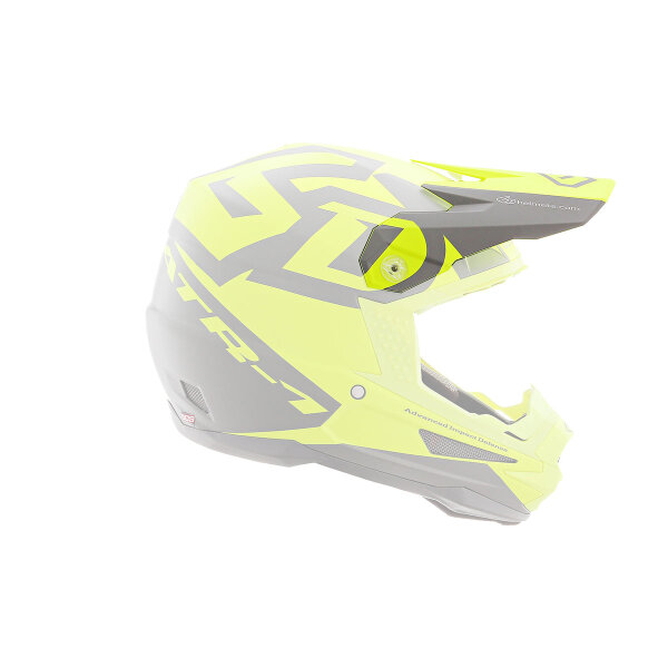 6D ATR-1 MX- Visor Switch Grey/Neon Yellow - Size: ONE SIZE