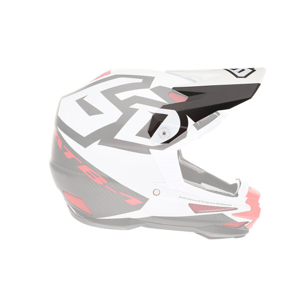 6D ATR-1 MX- Visor Switch White/Red/Black - Size: ONE SIZE