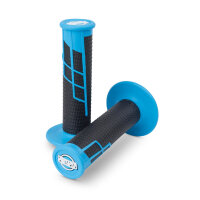 PROTAPER Clamp On Griffsystem - Half Waffle - Neon Blau