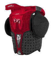LEATT Fusion Neck Vest 2.0 Junior - Rot/Schwarz