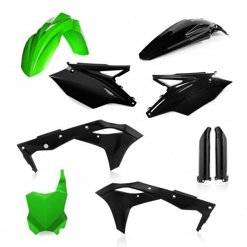ACERBIS passend für Kawasaki Plastik Full Kit KX 250F 2018-2020 - Farben: SCHWARZ/GRÜN