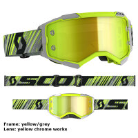 SCOTT Fury Brille Chrome Scheibe - Weiß/Grau
