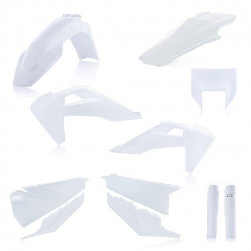 ACERBIS fits for Husqvarna Enduro Plastic Full Kit TE 150/250/300I 2020-2023 - Colour: WHITE 2