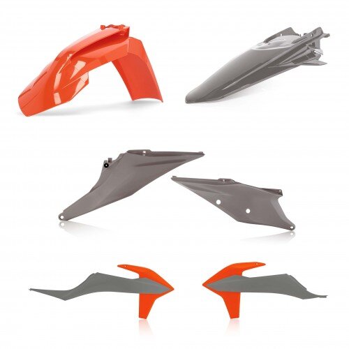 ACERBIS fits for KTM Plastic Kit EXC-F 250/350/450/500 2020-2023 - Colour: GREY/ORANGE