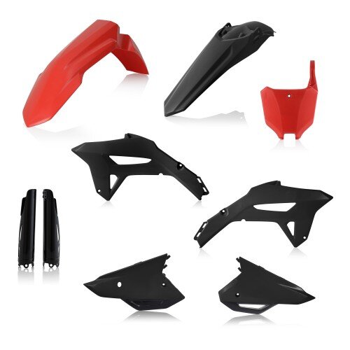 ACERBIS passend für Honda Plastik Full Kit CRF 250R 2022-2024 - Farben: ROT/SCHWARZ