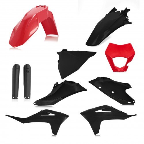ACERBIS fits for GAS GAS Plastic Full Kit EC 250/250F/300/300F 2021-2023 - Colour: RED/BLACK