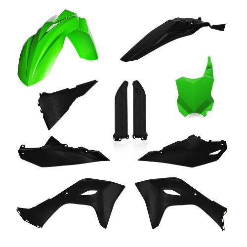 ACERBIS passend für Kawasaki Plastik Full Kit KX 250 2025-2026 - Farben: SCHWARZ/GRÜN