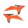 ACERBIS fits for KTM MX Radiator Scoops SX/SX-F 2025 - Colour: ORANGE/BLACK
