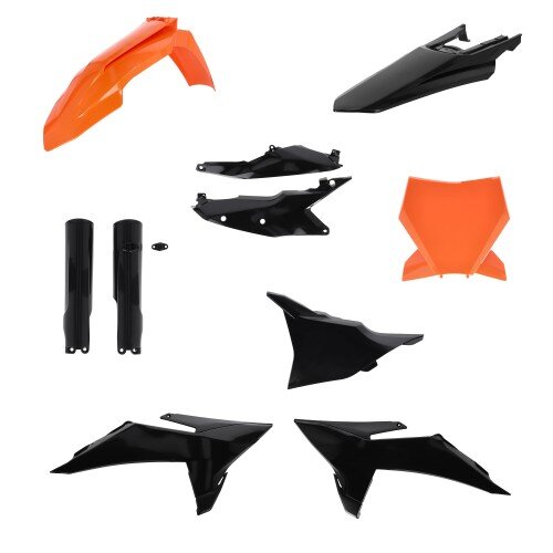 ACERBIS passend für KTM Plastik Full Kit SX/SX-F 2025 - Farben: SCHWARZ/ORANGE