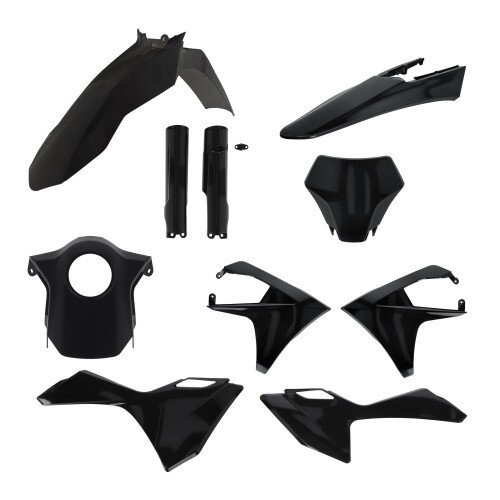 ACERBIS passend für GAS GAS Plastik Full Kit MC 125/150/250/250F/350F/450F 2024-2025 - Farben: SCHWARZ