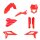 ACERBIS fits for Beta Plastic Full Kit RR/RC 2020-2022 - Colour: RED