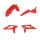 ACERBIS fits for Beta Plastic Kit RX 300/450 2022 - Colour: RED