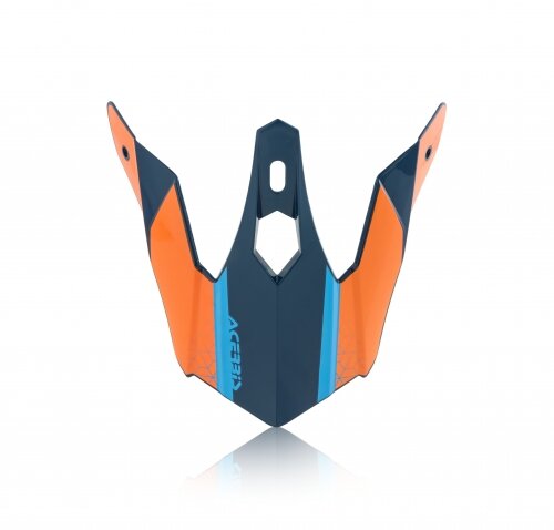 Acerbis Steel/Eclipse MX- Enduro Kinder Helmschild Orange/Blau