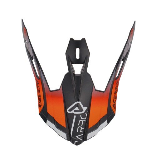 ACERBIS MX- Enduro Helmschild Steel Carbon 22-06 Schwarz/Fluo Orange