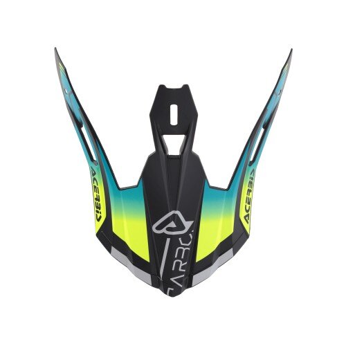 ACERBIS MX- Enduro Helmschild Steel Carbon 22-06 Türkis/Fluo Gelb/Schwarz