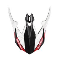 ACERBIS MX- Enduro Helmschild X-Track Schwarz/Weiß