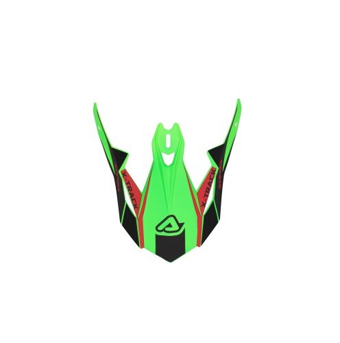 ACERBIS MX- Enduro Helmet Visor X-Track Fluo Green/Black - Size: ONE SIZE