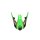 ACERBIS MX- Enduro Helmet Visor X-Track Fluo Green/Black - Size: ONE SIZE