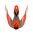 ACERBIS MX- Enduro Helmschild Linear Orange/Wei?