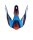ACERBIS MX- Enduro Helmet Visor Linear Blue/White - Size: ONE SIZE