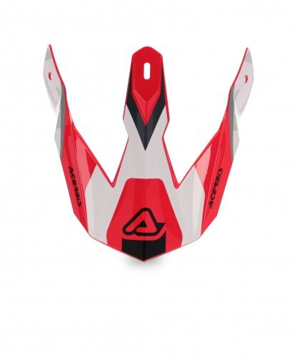 ACERBIS MX- Enduro Helmschild Linear Rot/Weiß