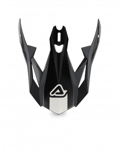 ACERBIS MX- Enduro Helmet Visor X-Track VTR White/Black - Size: ONE SIZE